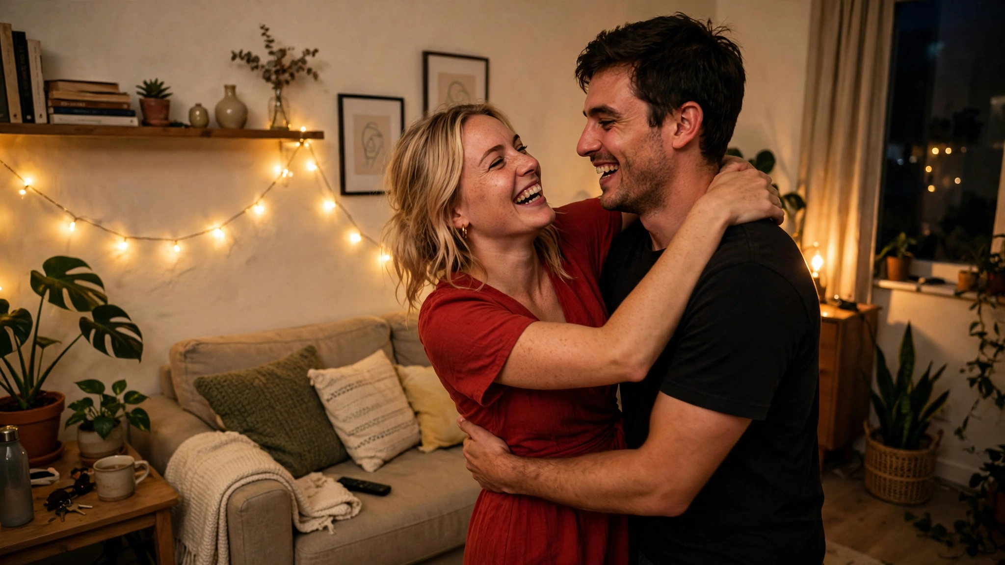 how to keep the spark alive couple dancing fairy lights
